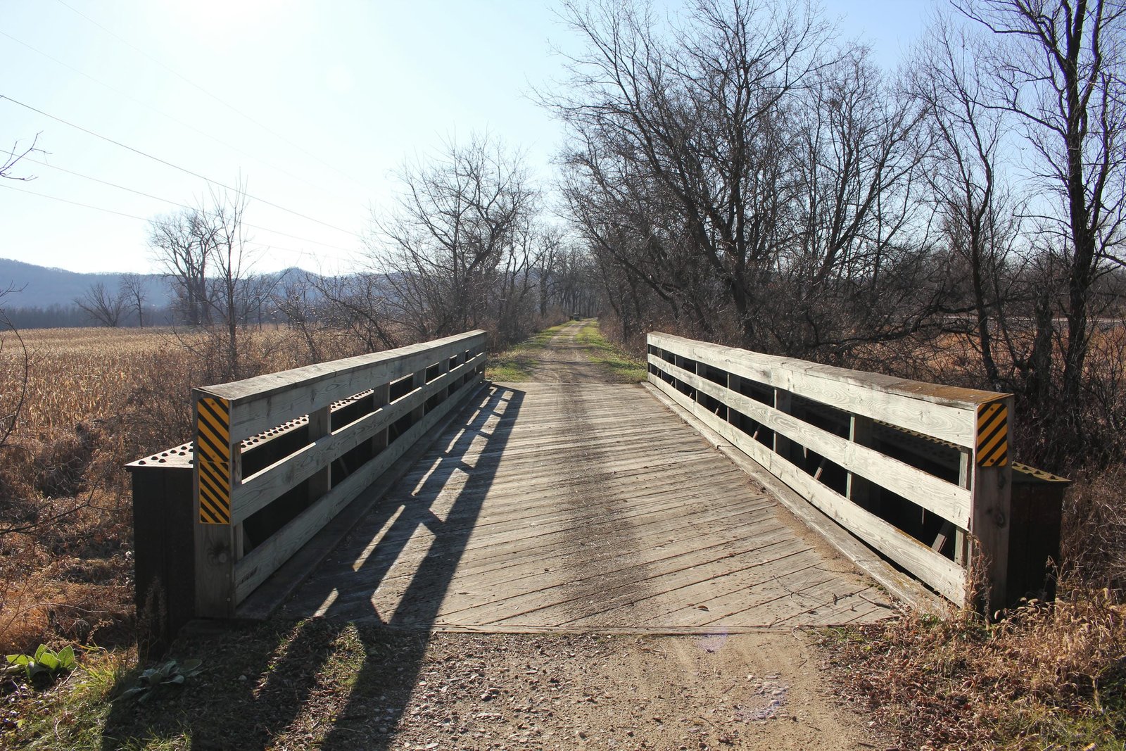 Looking west